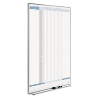 Quartet Matrix Inout Board 34 X 23 Inches Magnetic Track Up To 36 Employees 33705