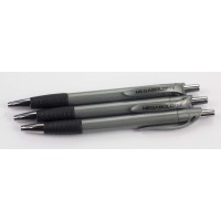 Promarx Megabold Retractable Ballpoint Pens With Comfort Grip 16 Mm Black 3 Count