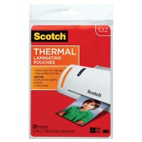 Scotch Thermal Laminating Pouches Laminate Homemade Ornaments Christmas Banners And Gift Tags 5 Mil 20Pack Photo Size Lamin