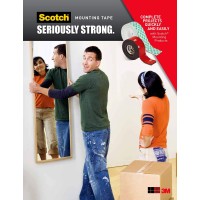 Scotch Mounting Fastening Surface Protection White Scotch Indoor Mounting X 12Inch 96Squares 111Sml 12X05