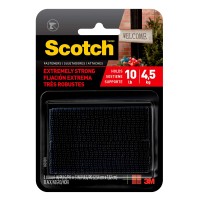 Scotch Mounting Fastening Surface Protection Rfd7091 Interlocking Fasteners Strips 4 Black 2 Count