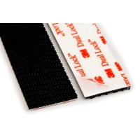 Scotch Mounting Fastening Surface Protection Rfd7091 Interlocking Fasteners Strips 4 Black 2 Count