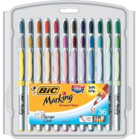 Bic Intensity Ultra Fine Tip Permanent Markers 36Count Permanent Marker Set In Assorted Fashion Colors Cool Art Supplies For