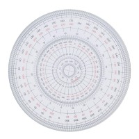 Uchida Drawing Instrument 18220000 Uchida Drafting Instrument Total Circular Protractor 47 Inches 12 Cm