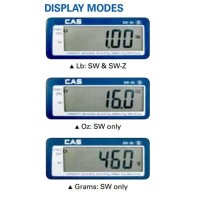 Cas Sw-10 Food Service Scale  10 X 0.005 Lbs  Kg/G/Oz/Lb Switchable  Single Display  Legal For Trade