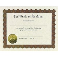 Great Papers Training Certificate Preprinted Gold Foil And Embossed Certificate Of Completion For Awards And Achievements