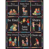 Teacher Created Resources Sw Manners Chart Multi Color 7682