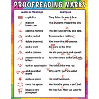 Teacher Created Resources Proofreading Marks Chart Multi Color 7696