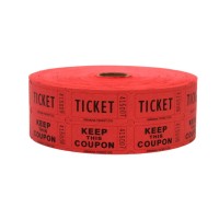 Indiana Ticket Co 2 000 Red Raffle Tickets Double Roll Premium Quality 5050 Raffle Tickets Tickets For Events Carnivals Do