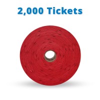 Indiana Ticket Co 2 000 Red Raffle Tickets Double Roll Premium Quality 5050 Raffle Tickets Tickets For Events Carnivals Do