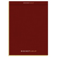 Tops Docket Gold Writing Pads 812 X 1134 Legal Rule Burgundy Cover Canary Paper 70 Sheets 99714