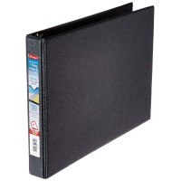 7Ring 3Onapage Business Check Book Binder Black