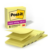 Postit Super Sticky Dispenser Popup Notes 5 Lined Sticky Note Pads 4 X 4 In 2X The Sticking Power School Supplies And Oc