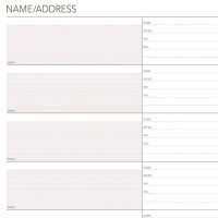 Day Runner Telephone And Address Pages Refill Looseleaf Undated For Planner 812 X 11 Size 5 30 Sheetspack 01823