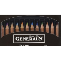 General Pencil 440124A Multi Pastel Pencils 24Pack