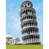 Graphique De France Pisa Glitz Leaning Tower Of Pisa Purse Notes 3 X 4 Inches Multicolored Cover Design Pn203