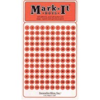 Medium 14 Removable Numbered 1120 Markit Brand Dots For Maps Reports Or Projects Orange