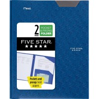 Five Star 2 Pocket Folder Stayput Folder Plastic Colored Folders With Pockets Prong Fasteners For Home School Supplies