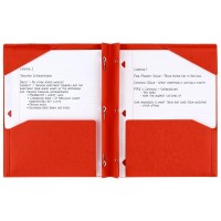 Five Star 2 Pocket Folder Stayput Folder Plastic Colored Folders With Pockets Prong Fasteners For 3Ring Binders 812