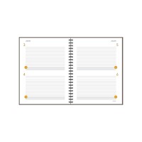 Ataglance Planwriteremember 80620430 Planning Notebook Two Days Per Page 9 316 X 11 Gray 80620430