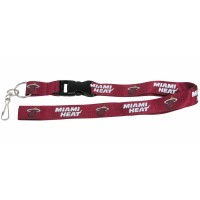 Miami Heat Lanyard Breakaway With Key Ring Special Order