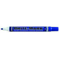 Dykem Britemark Paint Markers Medium Bullet Tip Blue