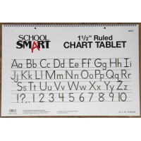 School Smart85337 Chart Tablet 24 X 16 Inches 112 Inch Skip Line 25 Sheets White