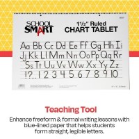 School Smart85337 Chart Tablet 24 X 16 Inches 112 Inch Skip Line 25 Sheets White