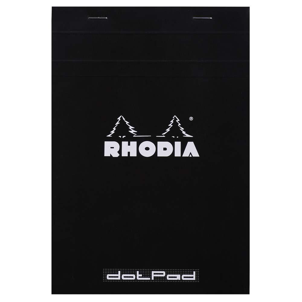 Rhodia Head Stapled Pad No16 A5 Dot Black