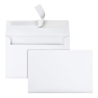 Quality Park A9 Greeting Card Envelopes With Self Seal Closure 534 X 834 24 Lb White Half Fold Sized Envelopes Ideal For