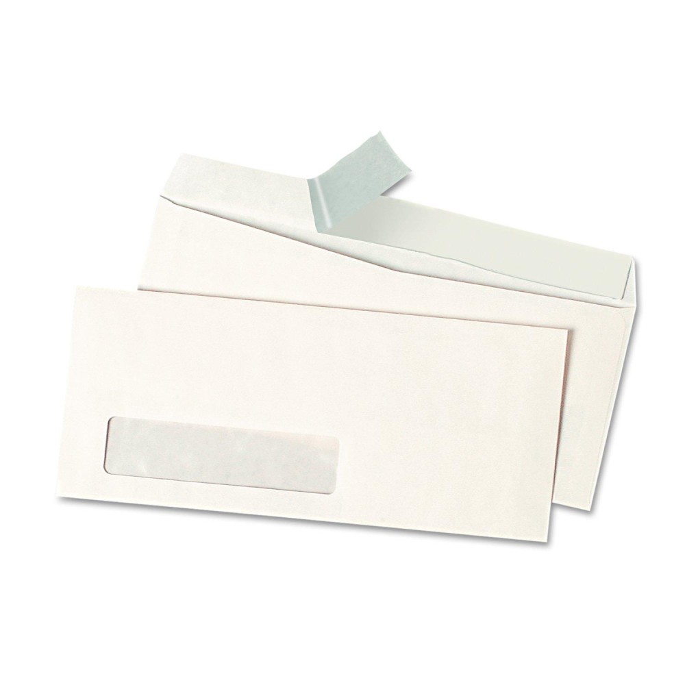 Universal Peel Seal Strip Business Envelope Address Window 10 Square Flap Selfadhesive Closure 413 X 95 White 500Box