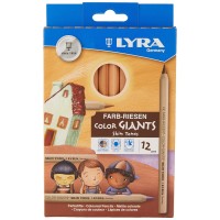 Lyra Colorgiants Skin Tone Colored Pencils Set Of 12 Count Colored Pencils With A 625Mm Core Highly Pigmented Pencils For