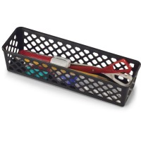 Officemate Recycled Supply Basket Plastic 1013 X 306 X 238 Black 3Pack