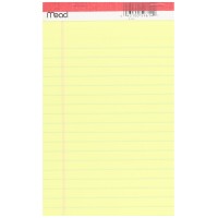 Accomead 50Ct 5X8 Yel Legal Pad Canary 59614