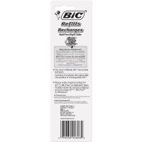 Bic Pen Refill For Wide Bodyvelocityclear Click Medium Point Pack Of 2 Blue Mrc21Bblu