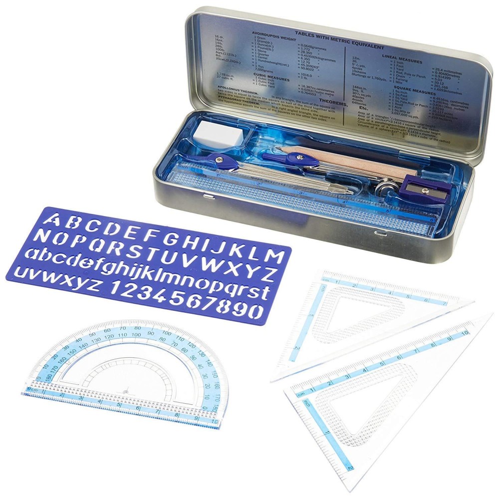 Staedtler Math Set For Drawing Measuring Tools 557 10 Bn 02