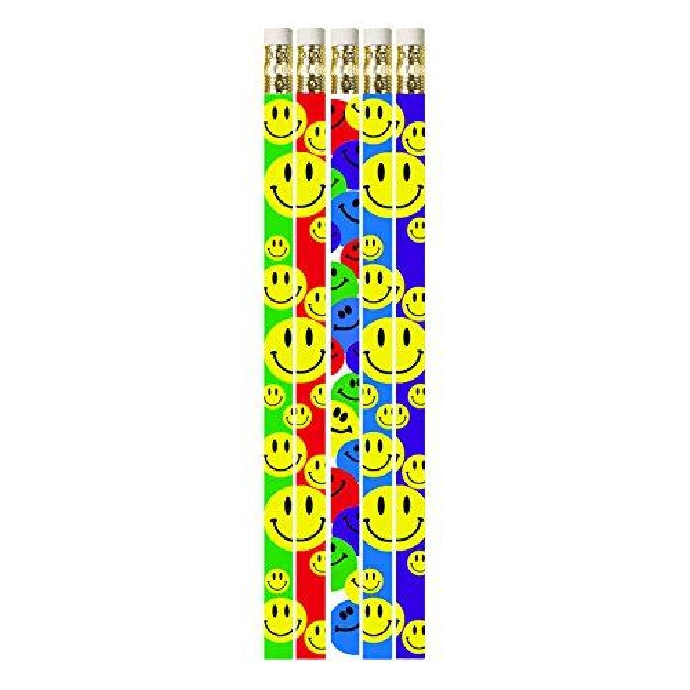 Musgrave Pencil Co Happy Face Assorted Motivational Pencils School Supplies