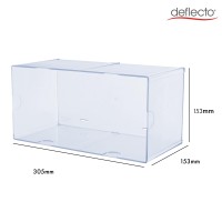 Deflecto Stackable Open Cube Organizer Desk And Craft Organizer Clear Large 6W X 6H X 12D 350501