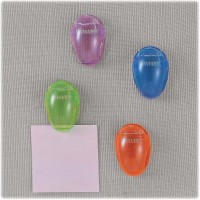 Officemate Standard Cubicle Clips Assorted Translucent Colors Pack Of 4 30172