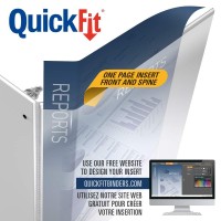 Quickfit View Binder 58 Inch Round Ring White 88000