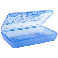 Sterilite Pencil Box With Splash Tint Lid 17224812 Multicolor