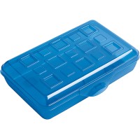 Sterilite Pencil Box With Splash Tint Lid 17224812 Multicolor