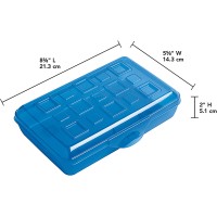 Sterilite Pencil Box With Splash Tint Lid 17224812 Multicolor