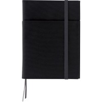 Kokuyo Systemic Cover Notebook With One A5 B 6Mm Ruled 28 Lines 50 Sheets Twin Ring Edge Title Notebook Black Japan Impor