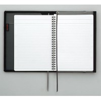 Kokuyo Systemic Cover Notebook With One A5 B 6Mm Ruled 28 Lines 50 Sheets Twin Ring Edge Title Notebook Black Japan Impor