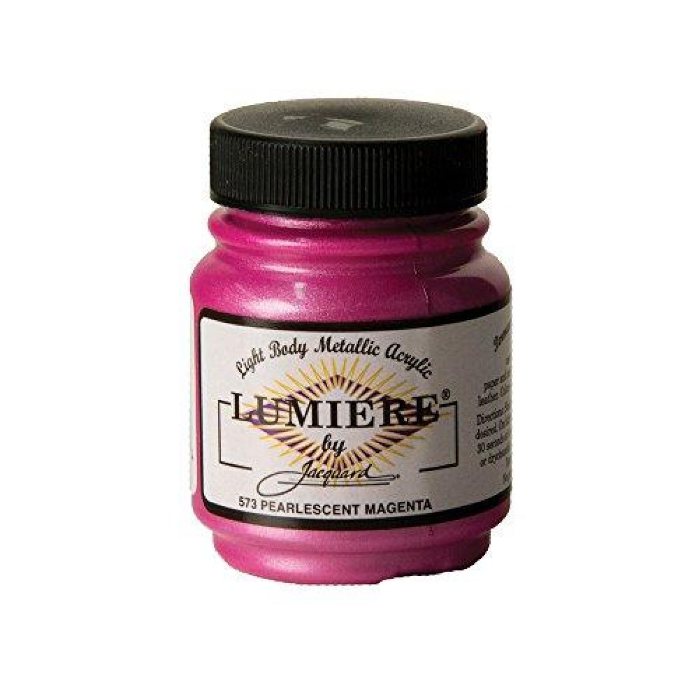 Jacquard Lumiere Metallic And Pearlescent Paint 225 Oz 573 Pearl Magenta