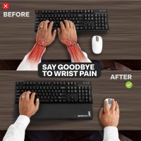 Grifiti Fat Wrist Pad 12 X 4 X 075 Inch Keyboard Rest Thick Small Ergonomic Computer Keyboards Hand Palm Wrists Rests