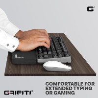 Grifiti Fat Wrist Pad 12 X 4 X 075 Inch Keyboard Rest Thick Small Ergonomic Computer Keyboards Hand Palm Wrists Rests