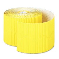 Pacon Products Pacon Bordette Decorative Border 2 14 X 50 Roll Canary Sold As 1 Roll Festive Ideal For Bulletin A