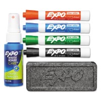 Expo 80653 Low Odor Dry Erase Marker Starter Set Chisel Assorted 4Set